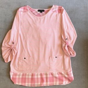 Tunic top with 3/4 sleeves